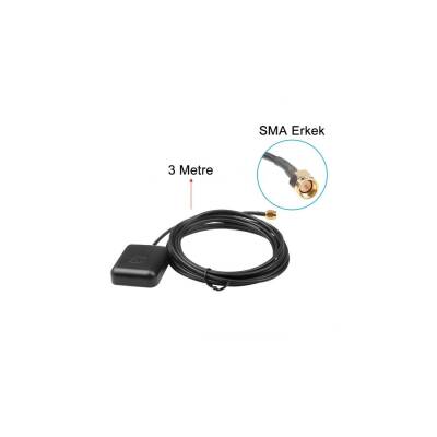 1575.42MHz Manyetik Tabanlı Sugeçirmez Aktif GPS Anteni - 1