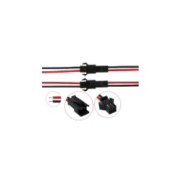 2 Pin JST SM Kablolu Konnektör - Dişi-Erkek - 15cm - EGNE-UDTK