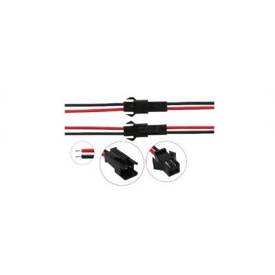 2 Pin JST SM Kablolu Konnektör - Dişi-Erkek - 15cm - 1