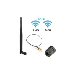 2.4GHz/5.8GHz Dualband Wi-Fi, IoT 6dBi SMA RF Anten - EGNE-UDTK