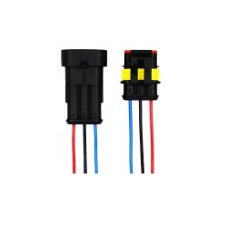 3 Pin Kablolu Su Geçirmez Konnektör Takımı - EGNE-UDTK