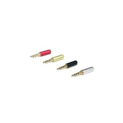 3.5mm Stereo Erkek Jack-Jak 4 Boğumlu Konnektör - Gri - EGNE-UDTK
