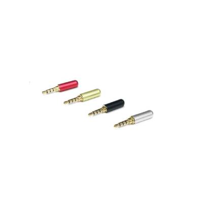 3.5mm Stereo Erkek Jack-Jak 4 Boğumlu Konnektör - Kırmızı - 1