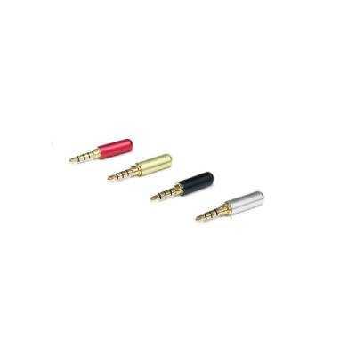 3.5mm Stereo Erkek Jack-Jak 4 Boğumlu Konnektör - Siyah - 1