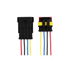 4 Pin Kablolu Su Geçirmez Konnektör Takımı - EGNE-UDTK
