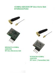 433MHz ASK/OOK Rf Alıcı Verici Seti (NTXRX04CFCN4) - EGNE