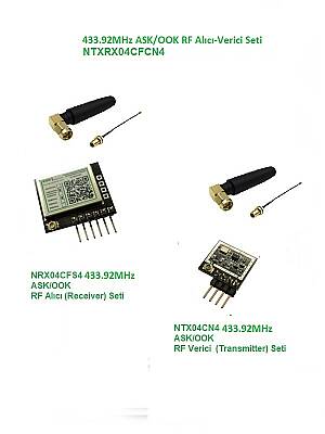 433.92MHz ASK/OOK Rf Alıcı Verici Seti (NTXRX04CFCN4) - 1