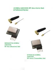 433MHz ASK/OOK RF Alıcı Verici Seti (NTXRX04CFSCS4) - EGNE