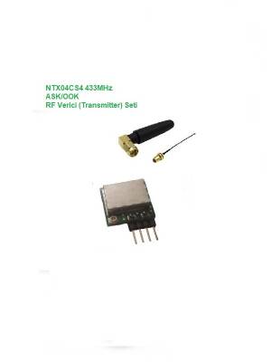 433MHz ASK/OOK RF Verici Seti (NTX04CS4-SET) - 1