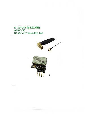 433.92MHz ASK/OOK RF Verici Seti (NTX04CS4-SET) - 1