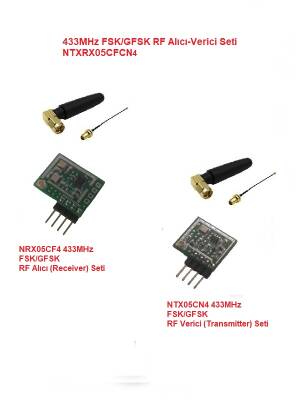 433MHz FSK/GFSK RF Alıcı Verici Seti (NTXRX05CFCN4) - 1