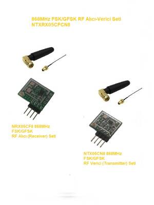 868MHz FSK/GFSK RF Alıcı Verici Seti (NTXRX05CFCN8) - 1