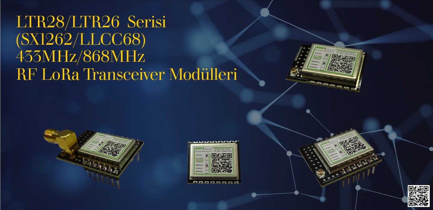 LTR Serisi 433MHz/868MHz RF LoRa Transceiver Modülleri