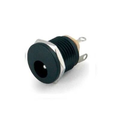 Adaptör Fişi Yuvarlak Jak-Jack Somunlu Şase 2.5mm IC-258 - 1