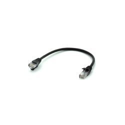 CAT6 RJ45 Ethernet Kablosu - 20cm - Siyah - EGNE-UDTK