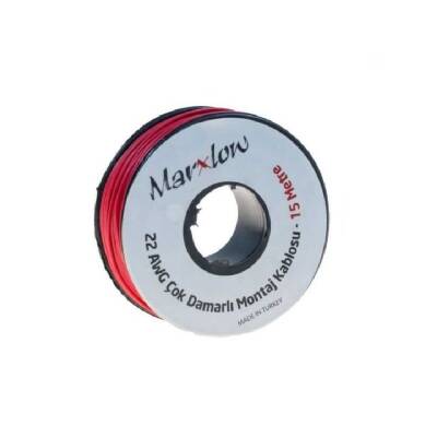 Çok Damarlı Montaj Kablosu 15 Metre - Kırmızı - 1