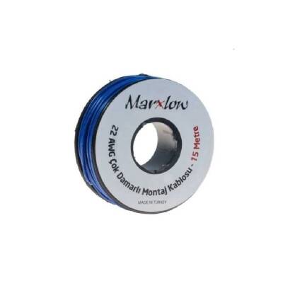 Çok Damarlı Montaj Kablosu 15 Metre - Mavi - 1