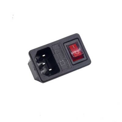Güç Soketi-Işıklı Anahtarlı - 10A 250VAC - 1