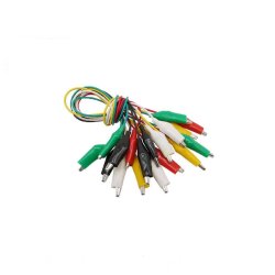 Krokodil Kablo Seti - Test Kablosu -50cm - 10 Adet - EGNE-UDTK