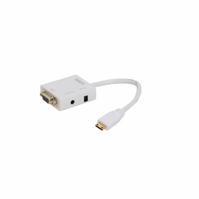 Mini HDMI to VGA + Ses Dönüştürücü - 1