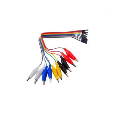 P1531 Dupont Kablodan Krokodil Kabloya - Dişi - Test Klips - 10 Adet - 1