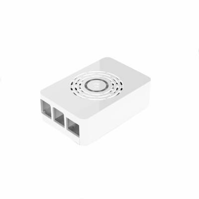 Raspberry Pi 4 Beyaz Kutu - Güç Düğmeli - 1