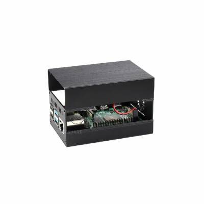 Raspberry Pi 4 İçin Alüminyum Soğutma Kasası - 1