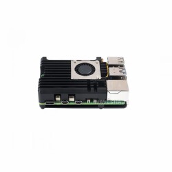 Raspberry Pi 5 için Alüminyum Alaşımlı Kasa (H) Fanlı - Raspberry Pi