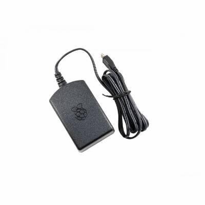Raspberry Pi Lisanslı Güç Adaptörü 5.1V 2.5A Siyah - 1