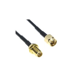 RG174 SMA Erkek - Dişi Konnektör Kablo 50cm - EGNE-UDTK