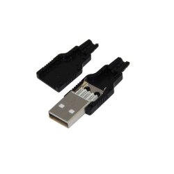 USB A Erkek Soket Lehimlenebilir Kapaklı Model - EGNE-UDTK