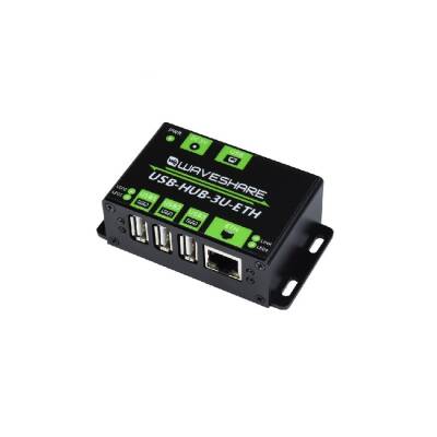 USB Hub - Ethernet Çok İşlevli Genişleyen 3xUSB Endüstriyel Dönüştürücü - 1